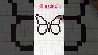 butterfly pixel art ArtCreation #pixelart #art