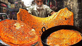 Lahori Katlama | Deep Fried Desi Pizza | Pakistani Street Food | Lahore Katlama Street Food