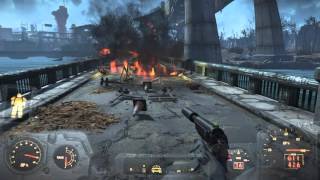 Fallout 4 : Tucker Memorial Bridge : The Biggest EXPLOSIONS start with a single shot...