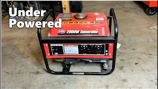 Generator Surging and Stalling Under Load  Running Lean?