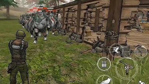 Dark Days Zombie Survival: Killing About 200 Devastators with Zip Gun When Raiding a Base