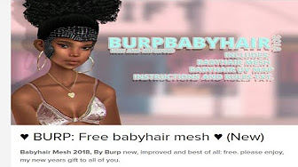 Imvu Free Baby Hair Mesh Youtube