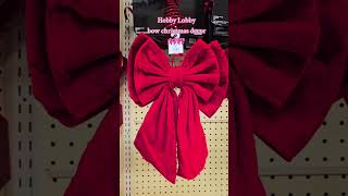 Hobby Lobby bow christmas decor #cristmasdecor #christmas #hobbylobbychristmas #christmasbows