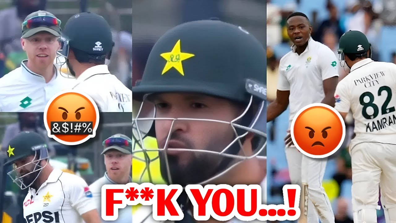  f ck you kamran ghulam vs rabada verreynne huge lafda pak vs sa