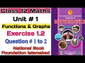12th Class Math | Unit 1 | Functions and Graphs | Exercise 1.2 | NBF New Book FBISE 2025-2026