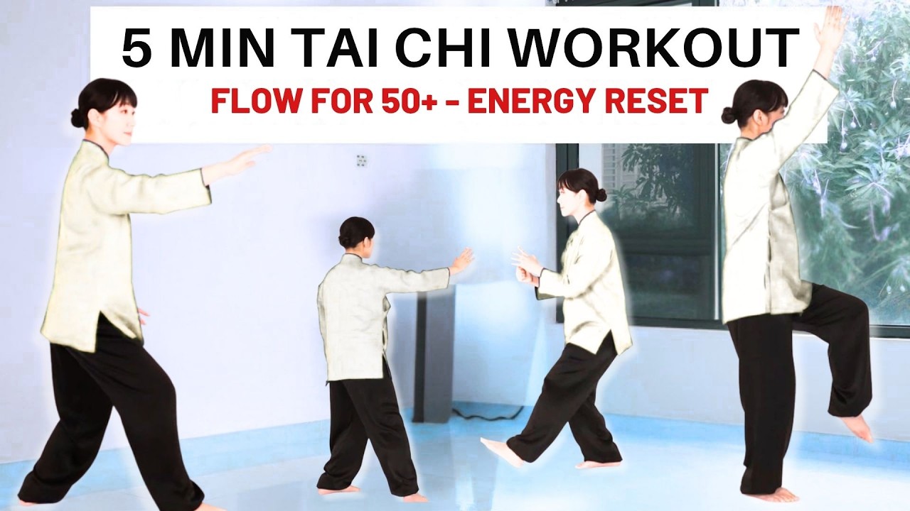 5-Minute Tai Chi | Gentle Fat Burn & Energy Reset | Easy Full Body Flow for 50+