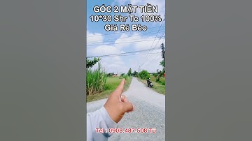 Bán Lô Góc 2 Mặt Tiền Giá Rẻ Bèo #youtubeshorts #bdsvungven #bandatlongan #tubdsnhadat #0908487508