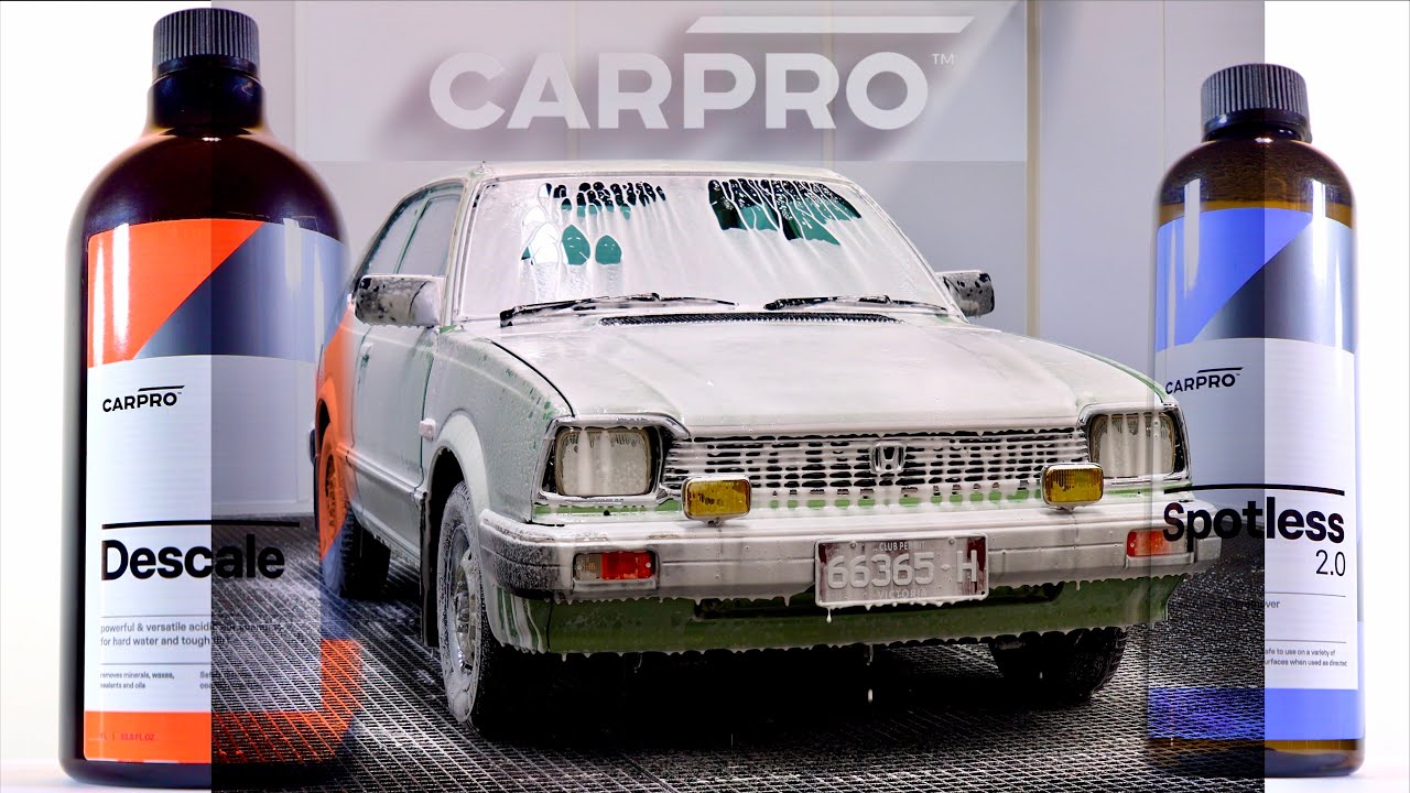 Carpro New Descale & Spotless 2.0 Snow Foam & Water Spot Removers Reviewed  & Demonstrated! 