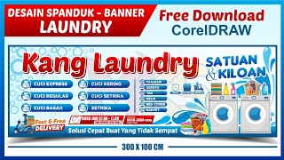 Desain Spanduk - Banner Laundry