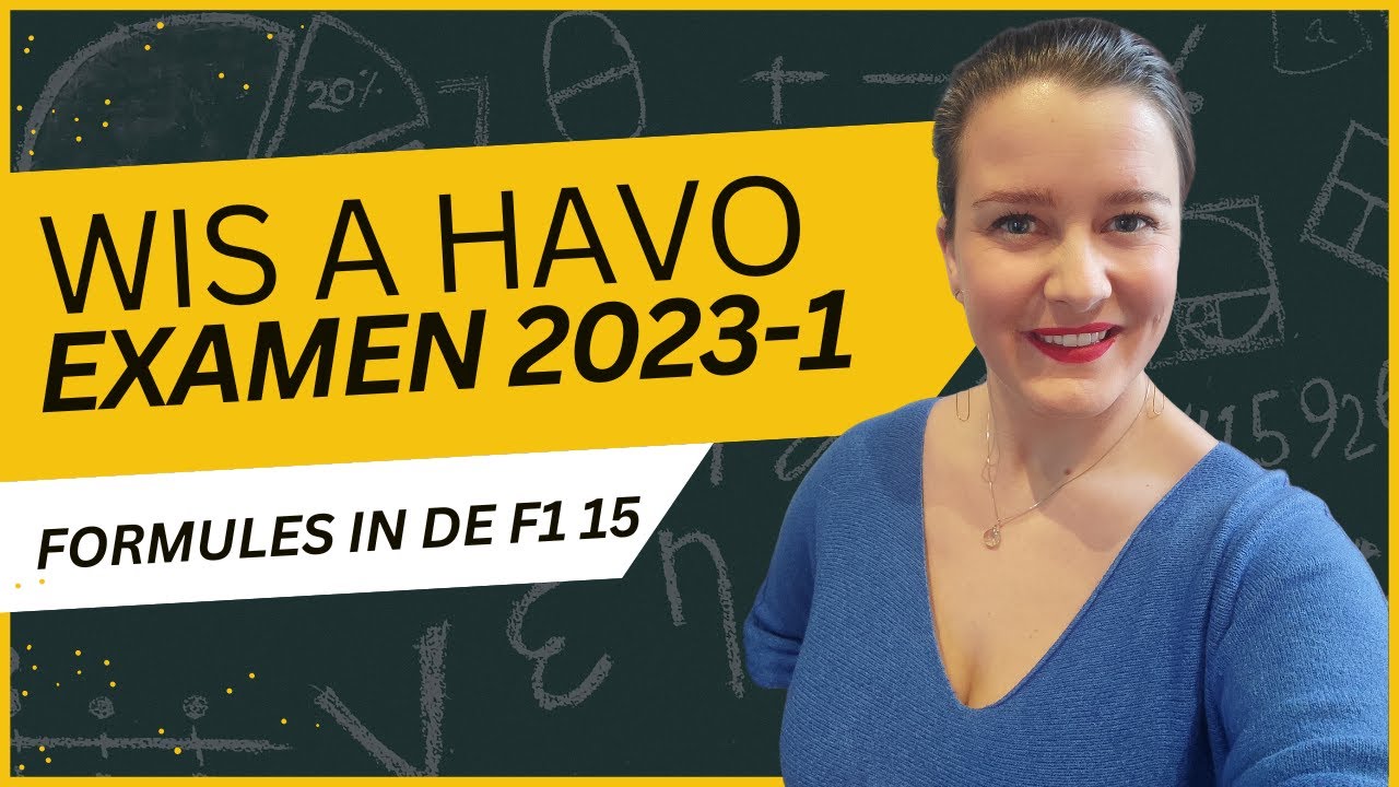 Formules in de F1 15 | HAVO Wiskunde A 2023-1 - YouTube