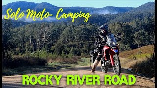 Solo Moto- Camping Rocky River Road - CRF 300 Rally