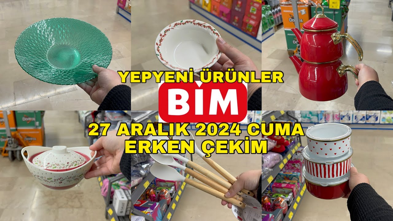 BİM 27 ARALIK 2024 CUMA ✅ERKEN ÇEKİM ✅ BİM’E BU CUMA YEPYENİ ŞAHANE ÜRÜNLER GELİYOR KAÇIRMAYIN ✅