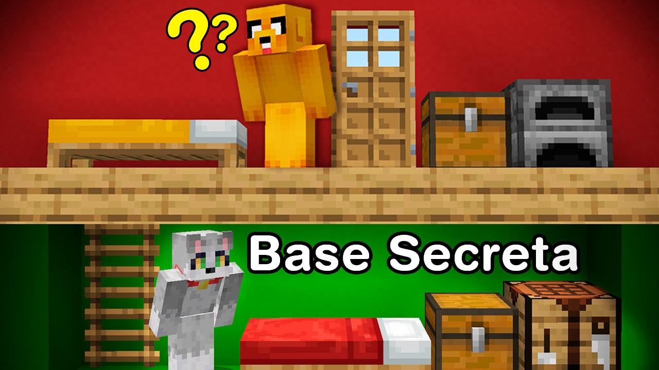 Hice Bases Secretas en las Casas de Mis Amigos 😱🤣 Los Vecinos en Minecraft