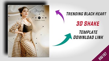 Trending Black heart Music player  template editing in Avee player | Black heart template | Tamil