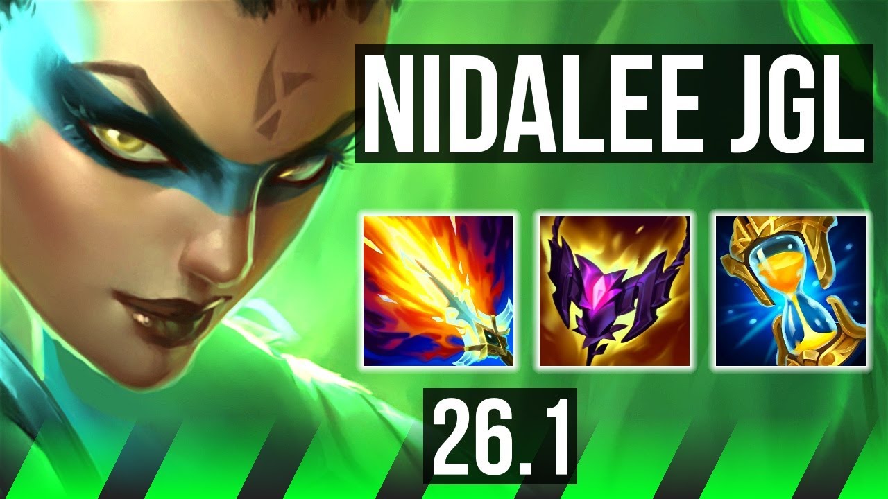 NIDALEE vs KHA'ZIX (JGL) | Perfect KDA: 20/0/5, 40K damage | EUW Grandmaster | 26.1