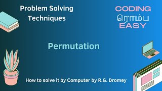 Permutation Recursive Algorithm explained in Tamil | Python code