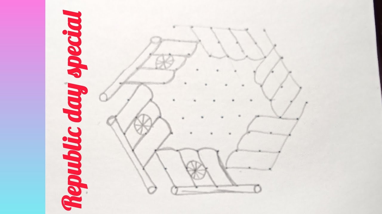 26 jan special rangoli 🇮🇳🌺🌺 beautiful and creative kolam 🌺🌺