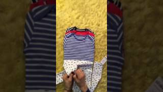 Обзор: боди с длинным рукавом Картерс Carters морские