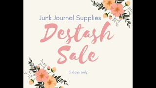 LABOR DAY SALE - Craft Destash, Printed Digital Kits! $7 each, Free shipping (SOLD)