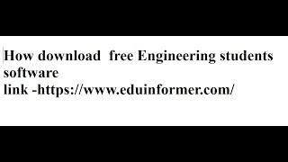 How Download Free Engineering Students Software screenshot 4