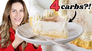 THIS Keto Eggnog Pie is the ONLY Pie I'm Making