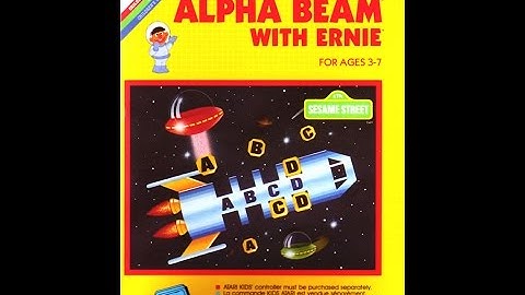 ALPHA BEAM WITH ERNIE - ATARI 2600