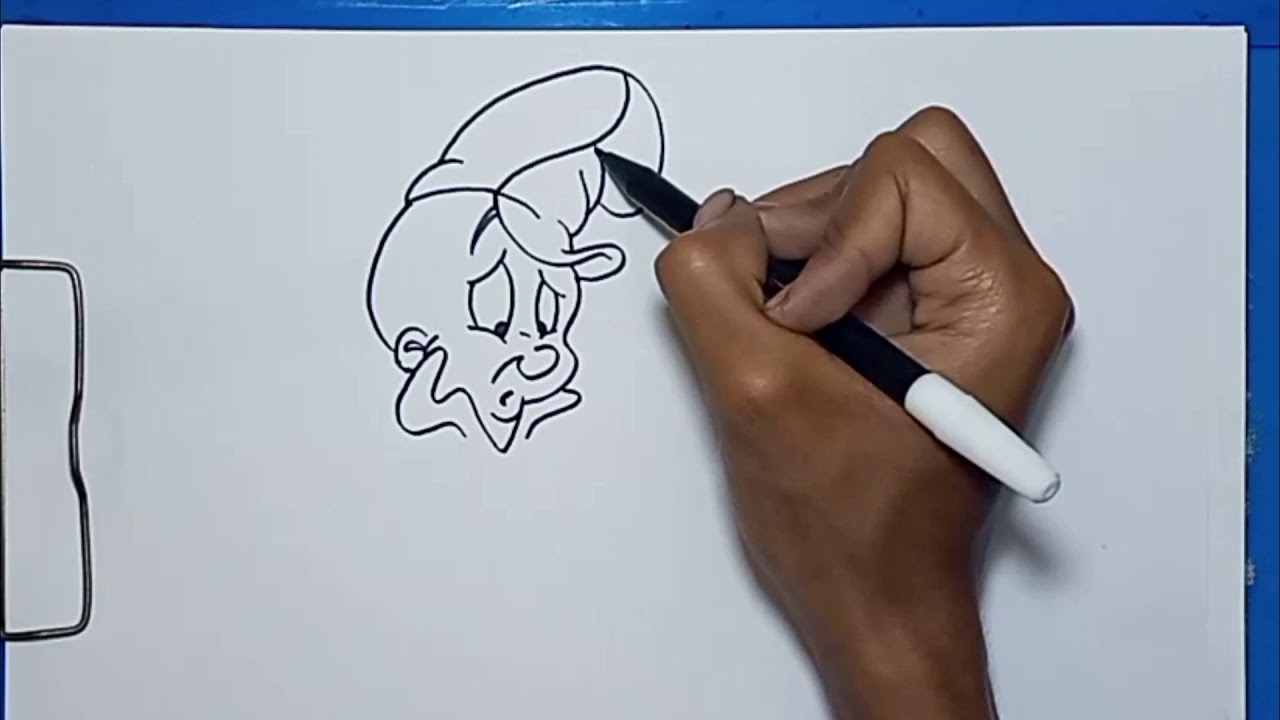 How To Draw Elmer Fudd Cartoon Figure Step by Step - YouTube