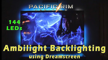 AMBILIGHT and Pacific Rim 2 DIY - 144 LEDs on a 70" TV no Arduino