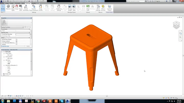 Revit Furniture Family - Changing color and materials