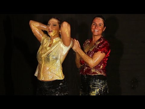 Fully Clothed Babes Shower Together