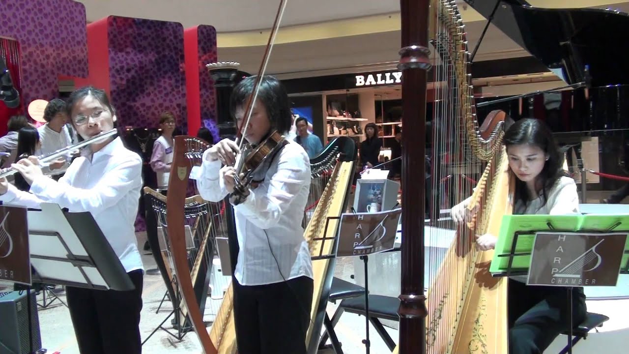 Hong Kong Harp Chamber perform with Flute and violin - 梁祝 (Butterfly Lovers)
