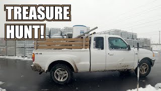 Finding Treasures in the Snow - Street Scrapping and Dumpster Diving