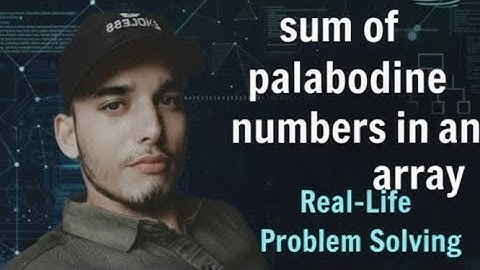 Sum of Palindrome Numbers in an Array | Java Problem Solving