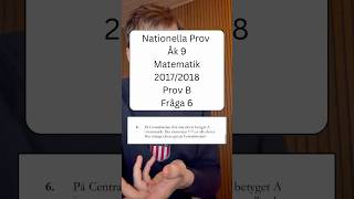 Nationella prov i Matematik Prov B Fråga 6 - #nationella #matte #högstadiet #nationellaprov #prov