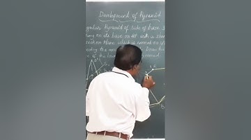 Development of Triangular Pyramid/#engineeringdrawing #youtubeshorts #techvideo #shortsfeed #shorts