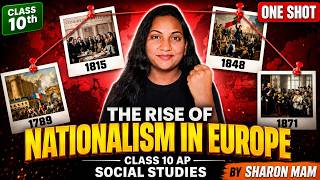 🔴Rise of Nationalism in Europe | One Shot Explanation | AP Class 10 Social Studies | By Sharon Ma'am