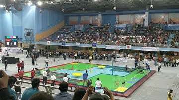 Robocon 2018 India Final match MIT(red) vs Nirma(blue)