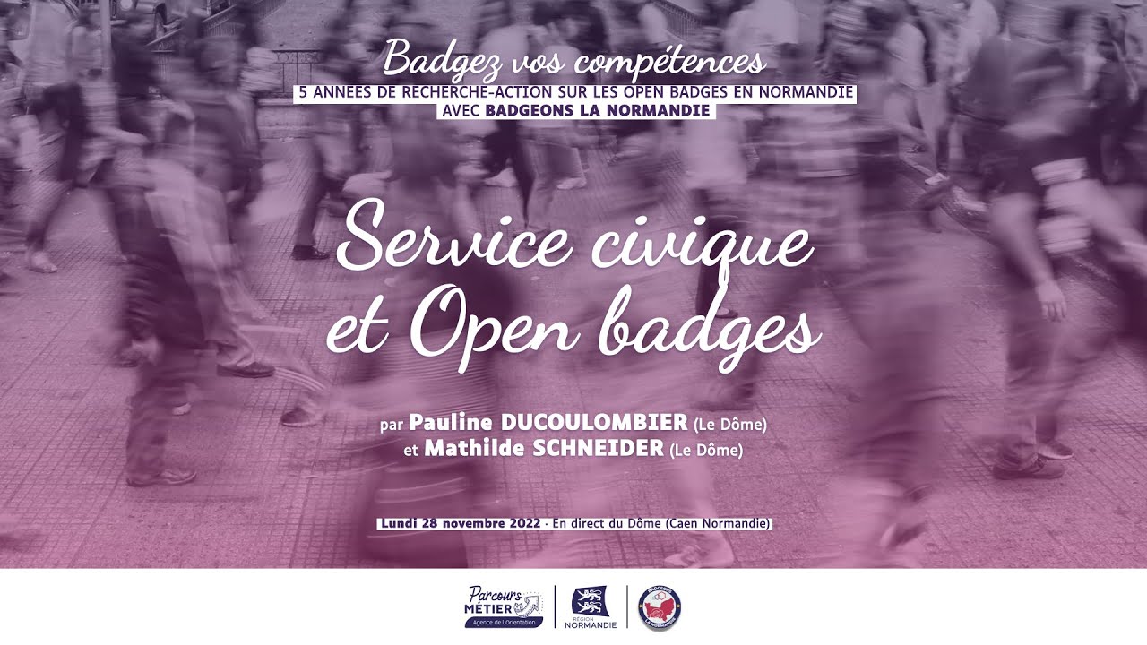 Badgez vos compétences : Service civique et Open badges
