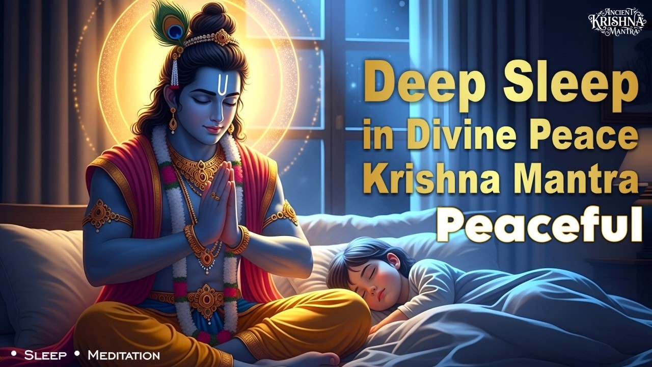 Deep Sleep in Divine Peace | Peaceful Krishna Mantra | Soothing Sleep In 5 minute