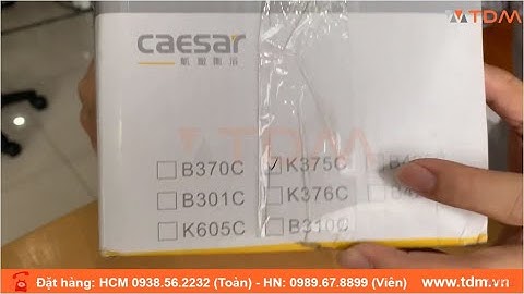 TDM.VN | Review vòi rửa chén Caesar K375C gắn chậu bếp nóng lạnh chính hãng