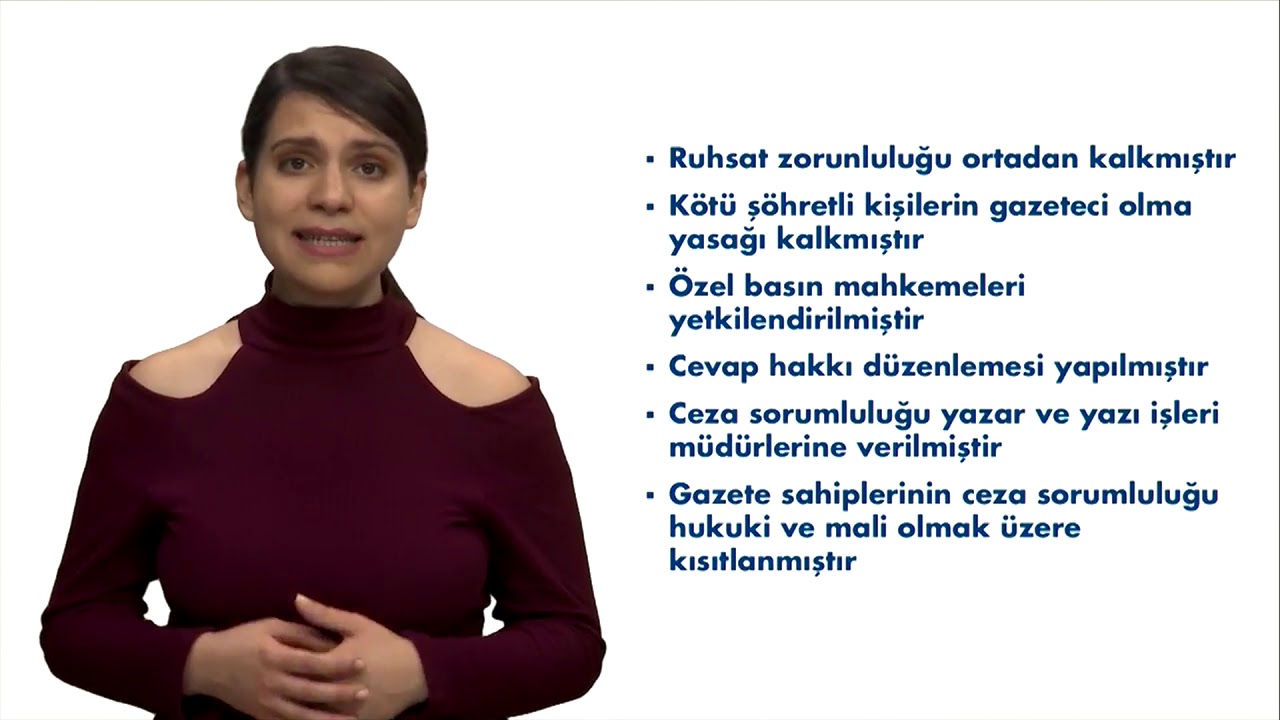 TÜRK BASIN TARİHİ - Ünite 8 Özet