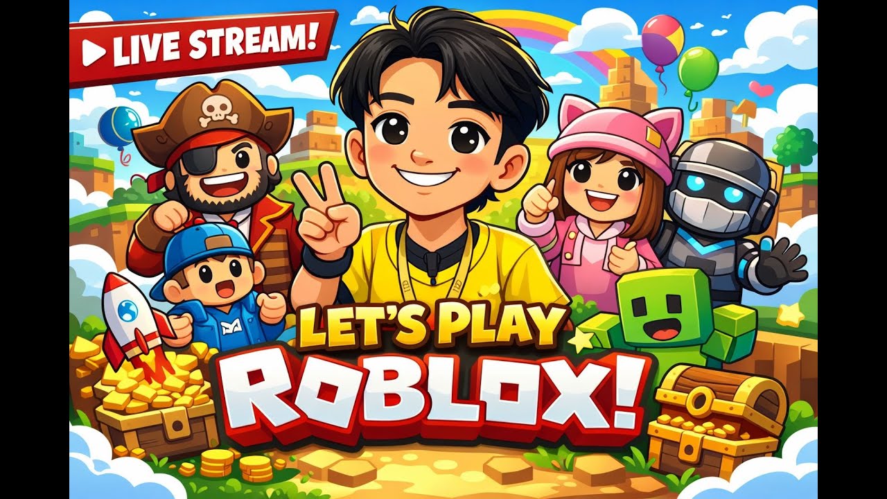 PART [8] RANDOM GAME ROBLOX #livestreaming #roblox