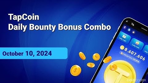 Tapcoin Bounty Today 10 October | Tap coin | tapcoin Airdrop listing | tapcoin lucky code today