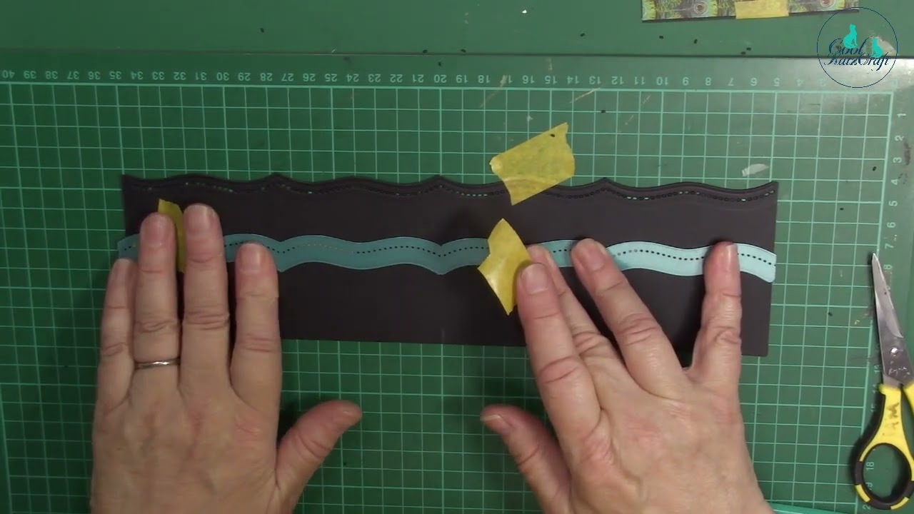 How to use Decorative Strip Dies and Wavy Line Whisker Dies (CoolKatzCraft Ltd)