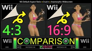 Cruis'n (Wii vs Wii) Side by Side Comparison - 4:3 vs 16:9 @vcdecide