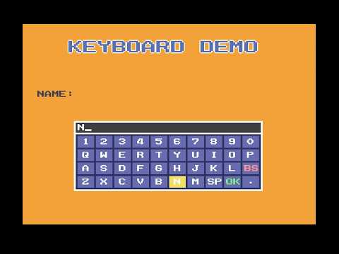 PlayStation Net Yaroze On-Screen-Keyboard
