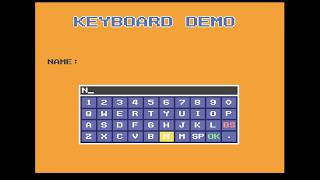 PlayStation Net Yaroze On-Screen-Keyboard