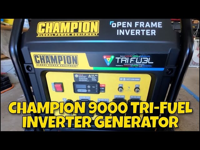 UJ / Livin' Large! Ridin' Large!【12\"】 Champion Champion 9000-Watt Tri Fuel Inverter with CO Shield