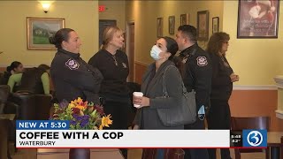 VIDEO: Waterbury police's 'coffee with a cop' events aimed at building better relationships with the