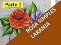 Pintura em tecido | Como pintar rosa simples para iniciante